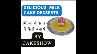 How To Make🙀 Saffron Milk Cake? #shorts