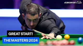 GREAT START for The Rocket! 🚀 | Ronnie O'Sullivan takes frame one against Junhui | The Masters 2024