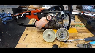 Fix your dead electric chainsaw, replace the drive sprocket gear.