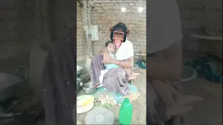 Bandar mama pahan Pajama Dawat #funny #viral  #shorts 🥰😍😎🤪💥🌟💥🌟