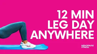 12 Minute Leg Day Leg Exercises | No Equipment