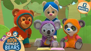 Book Hungry Bears - Read & Play Along! | Full Episode Compilation | Videos for Kids