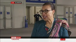 Commonwealth-Secretary General on BBC News for COP26