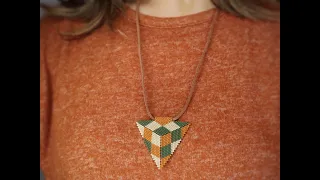 Peyote Stitch Triangle Easy to follow pattern