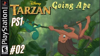 #02 TARZAN  - GOING APE - PS1 - GAMEPLAY - DISNEY