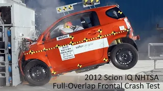 2012-2015 Scion iQ NHTSA Full-Overlap Frontal Crash Test