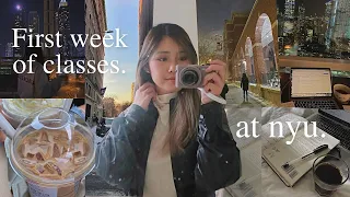 First week at NYU | college classes, student life, nyc