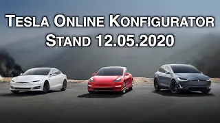 Tesla Model S,3,X,Y,CYBRTK Online Konfigurator Stand 12.05.20: Änderungen bei S/X Innen&Farboptionen
