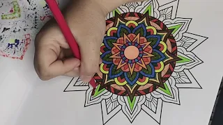 Colour me Happy - Mandala Episode 132 #wellness #mindfulness #colouring #happy #mandala