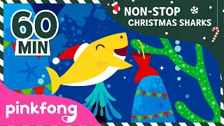 Christmas Sharks 1hour non-stop | +Compilation | Christmas Songs | Pinkfong Songs for Children