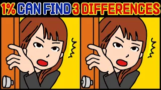 Spot The Difference : Only Top 1% Can Find All 3 Differences in Time [Find The Difference #302]