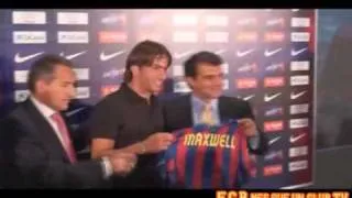 Presentación Maxwell en el Camp Nou (17.07.09)