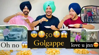 🌶 Spicy Golgappa Challenge 50 50 Golgappe😱 || Sahil Babbar ||