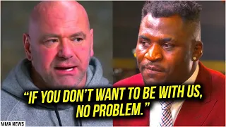Francis Ngannou will not Re-Sign With UFC, Dana Reacts