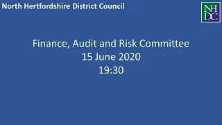 Meeting:  Finance, Audit and Risk - 15 June 2020