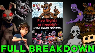 FNAF Character Encyclopedia Breakdown! (Five Nights at Freddy's)