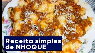 Receita simples de Nhoque