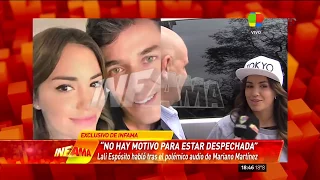 Lali Espósito opinó sobre al audio filtrado de Mariano Martínez