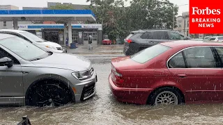 Brooklyn, New York, Is Hit With Massive Flooding After Heavy Rains Pour Down On NYC