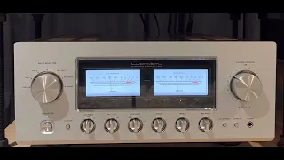 Luxman L-509x VU Meters in Action