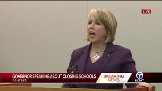 Governor delivers updates on public school closure