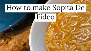 My First Vlog cooking Video . How to make Sopa De Fideo . (Mexican Tomato Pasta Soup)