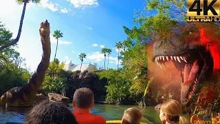 Jurassic Park River Adventure POV 4K 60fps Movie Themed Boat Ride Universals Islands of Adventure,FL