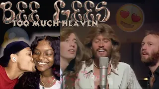 FIRST TIME HEARING BEE GEES AND WE LOVE IT ! Bee Gees- Too much Heaven Reaction || Dessi and Cam Tv