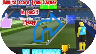 How to score directly from corner in PES23 !