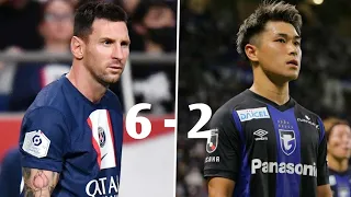 PSG Vs Gamba Osaka 6  2 Extended Highlights & All Goals   Messi hattrick 2022 hd