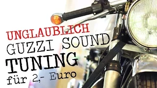 MOTO GUZZI krasses Sound Tuning für unter 2 Euro // Unglaublich