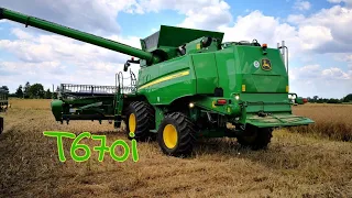 #215 John Deere T670i Hillmaster w rzepaku