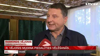 Ziņu speciālizlaidums. Valsts prezidents Raimonds Vējonis mudina piedalīties vēlēšanās