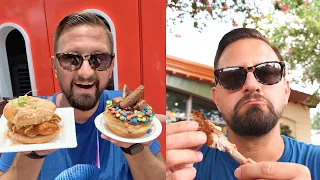 Trying 8 Weird & New Foods At Disney's International Food & Wine Festival 2021 At EPCOT + New Merch!