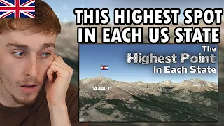 Brit Reacting to What is the Highest Point in Each State of the USA?