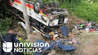 Detienen en Nicaragua al conductor de un bus con migrantes que cayó por una cuesta y dejó 16 muertos