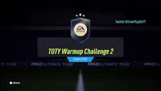 TOTY Warmup Challenge 2 SBC - CHEAPEST METHOD!!! |FIFA 22