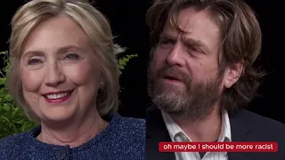 Be more racist. Hillary Clinton on Between Two Ferns📹#Shorts [ 🎤Interview  ]