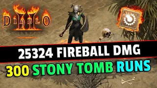 I built a 25K Fireball sorc just to farm Stony Tomb in no time - Diablo 2 resurrected