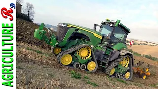 John Deere 8RX - 370 - Aratura a due mani sulle colline Marchigiane - Pierpaoli