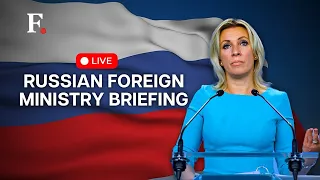 LIVE: Russian Foreign Ministry Press Briefing | Ukrainian Drones Attack Russian Airport