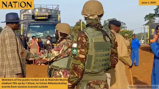 Members of the public locked out as Masinde Muliro stadium fills up by 7.30am