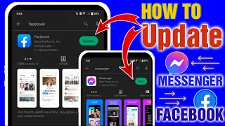 how to update messenger and Facebook | paano mag update ng Facebook at messenger