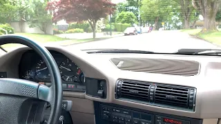 92 BMW 525i Touring - Startup and Drive