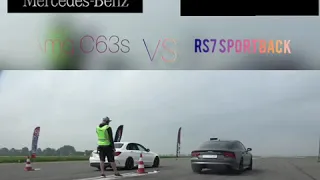 Mercedes c63s vs Audi RS7 Sportback