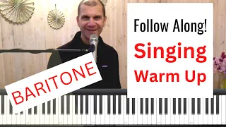 Singing Warm Up - Sing Along - Basic Technique - Baritone