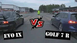 Vw Golf 7 R VS Mitsubishi Evo 8 streetrace - OSR