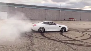 Crazy BMW donuts 650i F06 F12