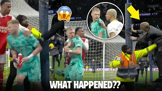 👀 Aaron Ramsdale Kicked by a Spurs Fan as he argued with Richarlison