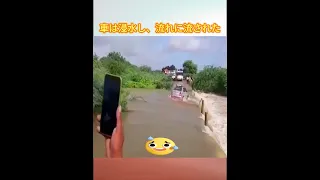 Crazy Bus Vs Dangerous Flooded Rivers ! Bus Fails After Trying To Cross Flooded River  7